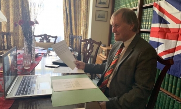 Southend West MP speaks at international virtual webinar on the Coronavirus pandemic